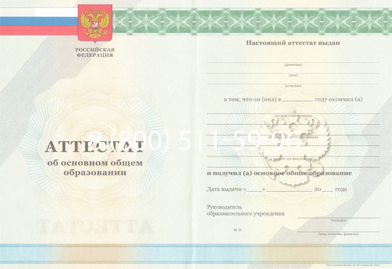 Купить Аттестат за 9 класс 2011-2013 годов в Калининграде Купить Аттестат за 9 класс 2011-2013 годов в Калининграде